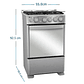Cocina de Piso a Gas 55 cm Inox Mabe - CMC5560FX1 - Miniatura 2