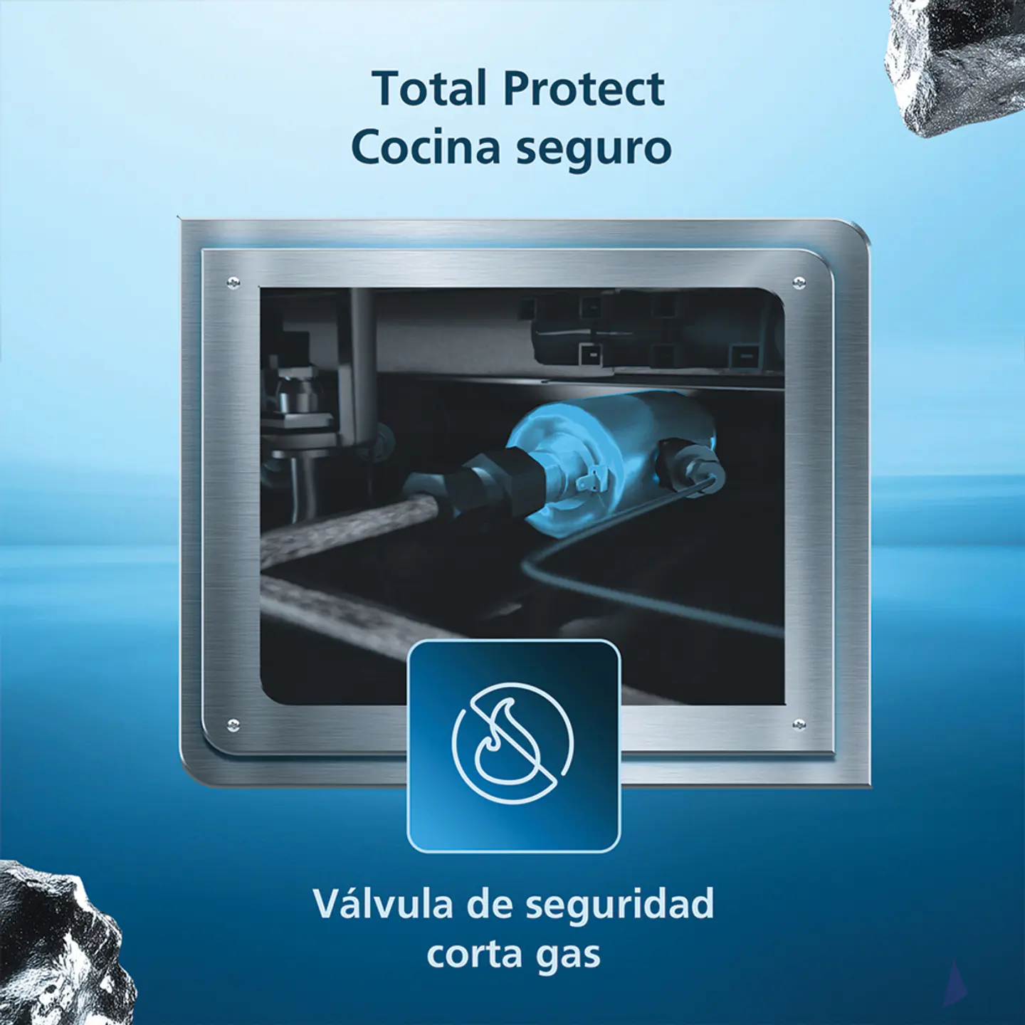 Cocina De Piso A Gas 55 Cm Inox Mabe - Cmc5560Fx1 7