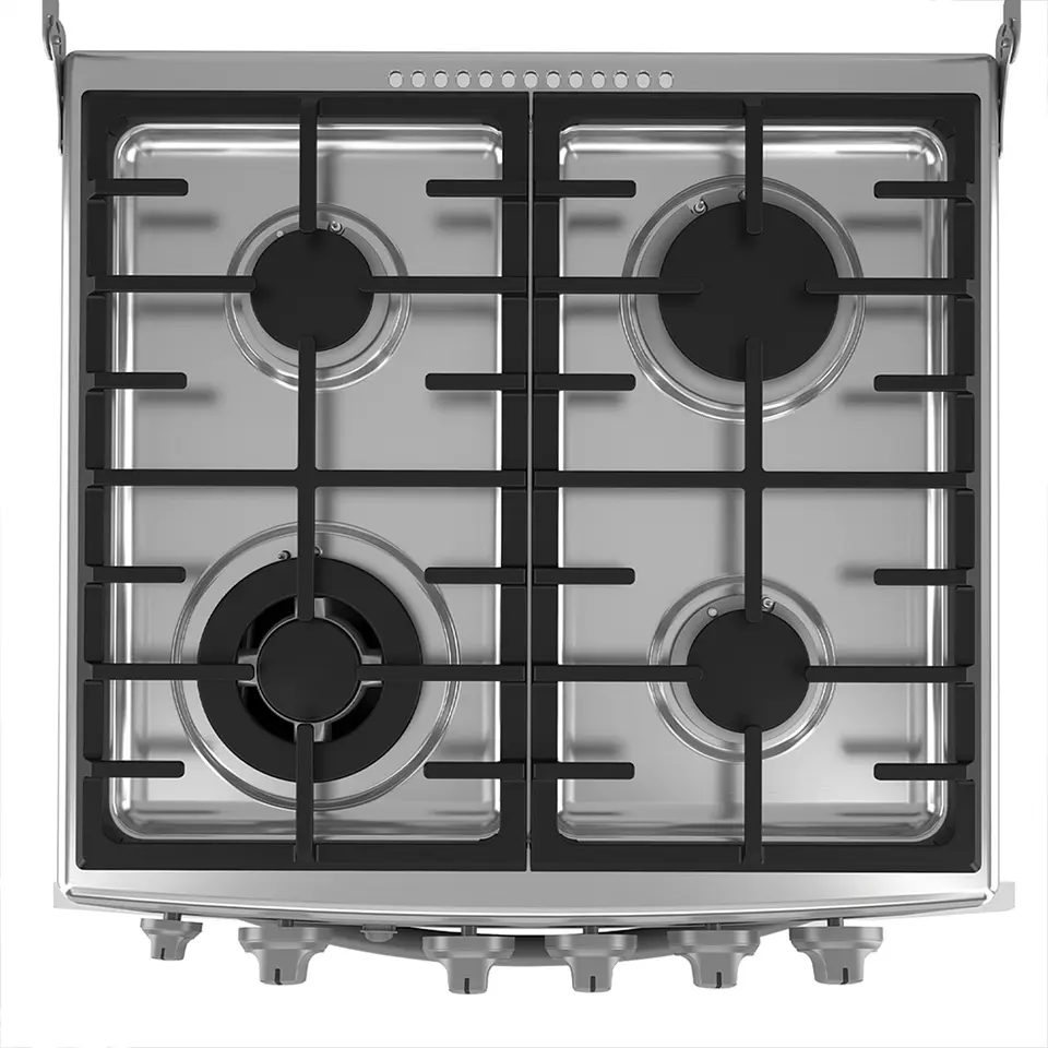 Cocina De Piso A Gas 55 Cm Inox Mabe - Cmc5560Fx1 3