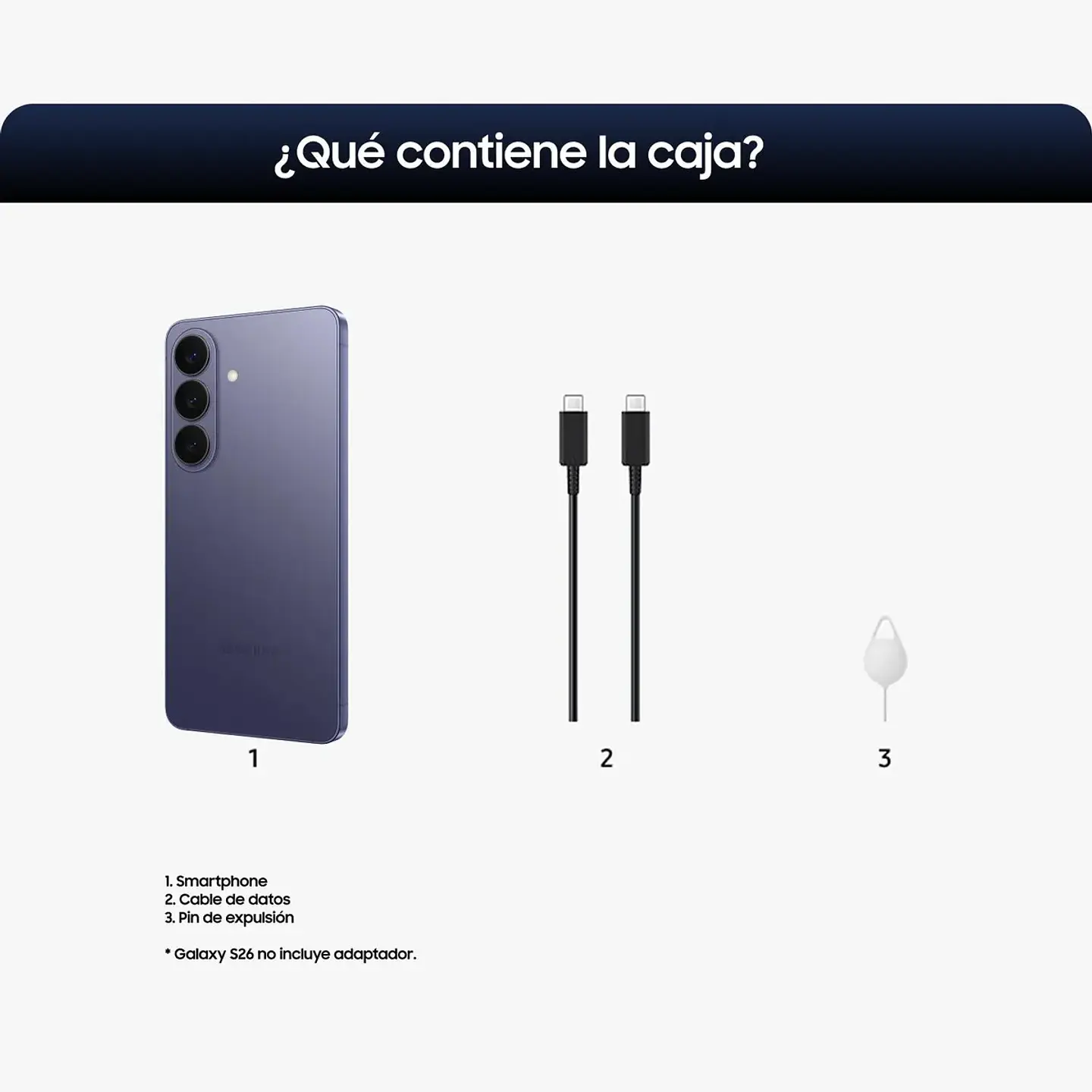 Telefono Samsung S26 256Gb Cobalt Violet Movil Samsung (Telefonia) Sm-S942Bzvkltl 3
