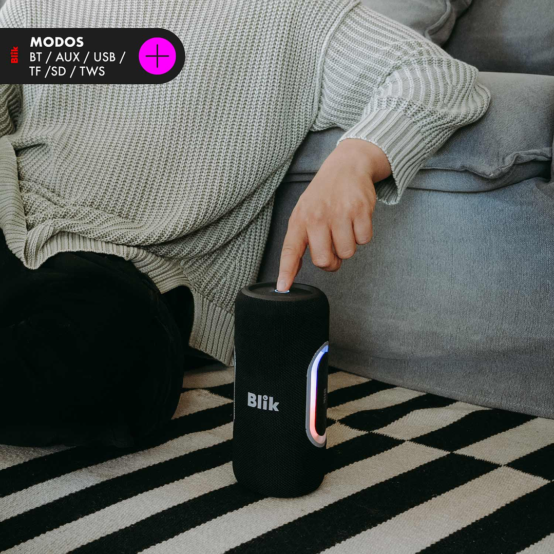 PARLANTE BT PORT 40W IPX5 BLIK HYPEBASS40-BLK 5