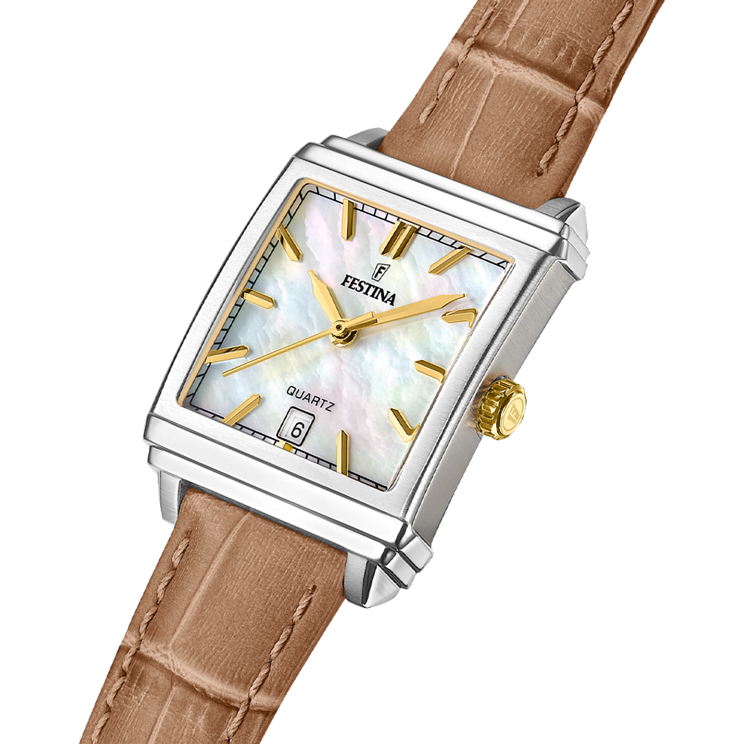 RELOJ MUJER CUERO TIPO CARTIER FESTINA 20682-4 2