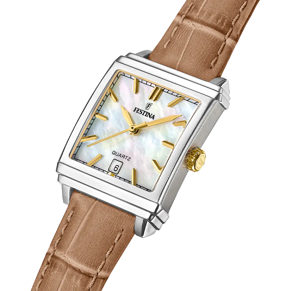 Reloj Mujer Cuero Tipo Cartier Festina 20682-4 2