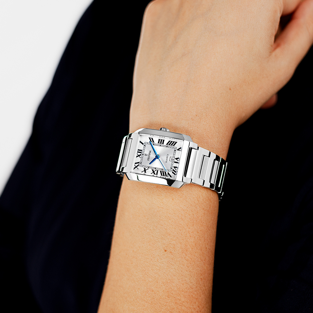 RELOJ MUJER ACERO TIPO CARTIER FESTINA 20679-1 4