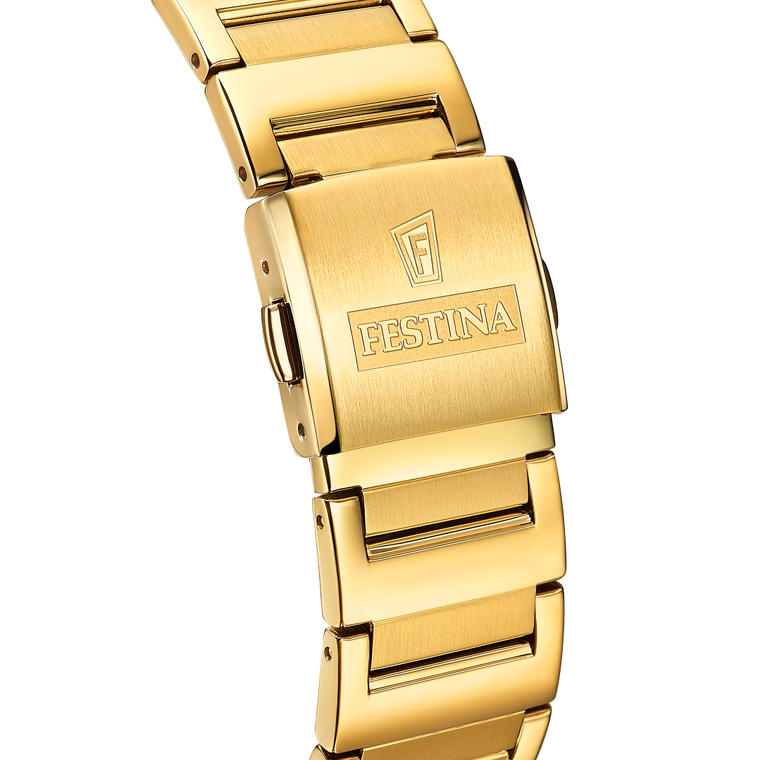 RELOJ HOMBRE DORADO TIPO CARTIER FESTINA 20678-1 5