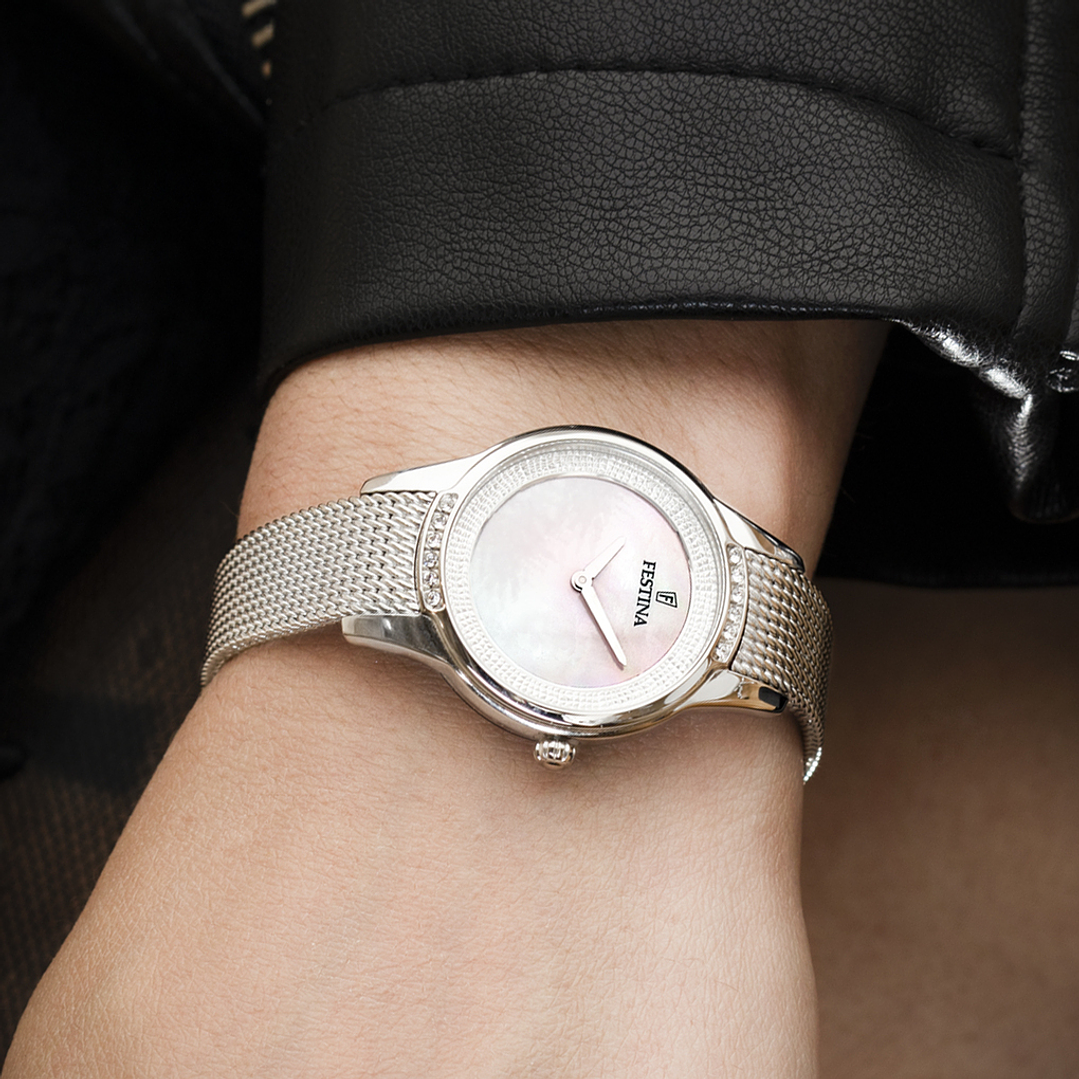 RELOJ MUJER. ACERO SWAROVSKI COLORES FESTINA 20494-4 2