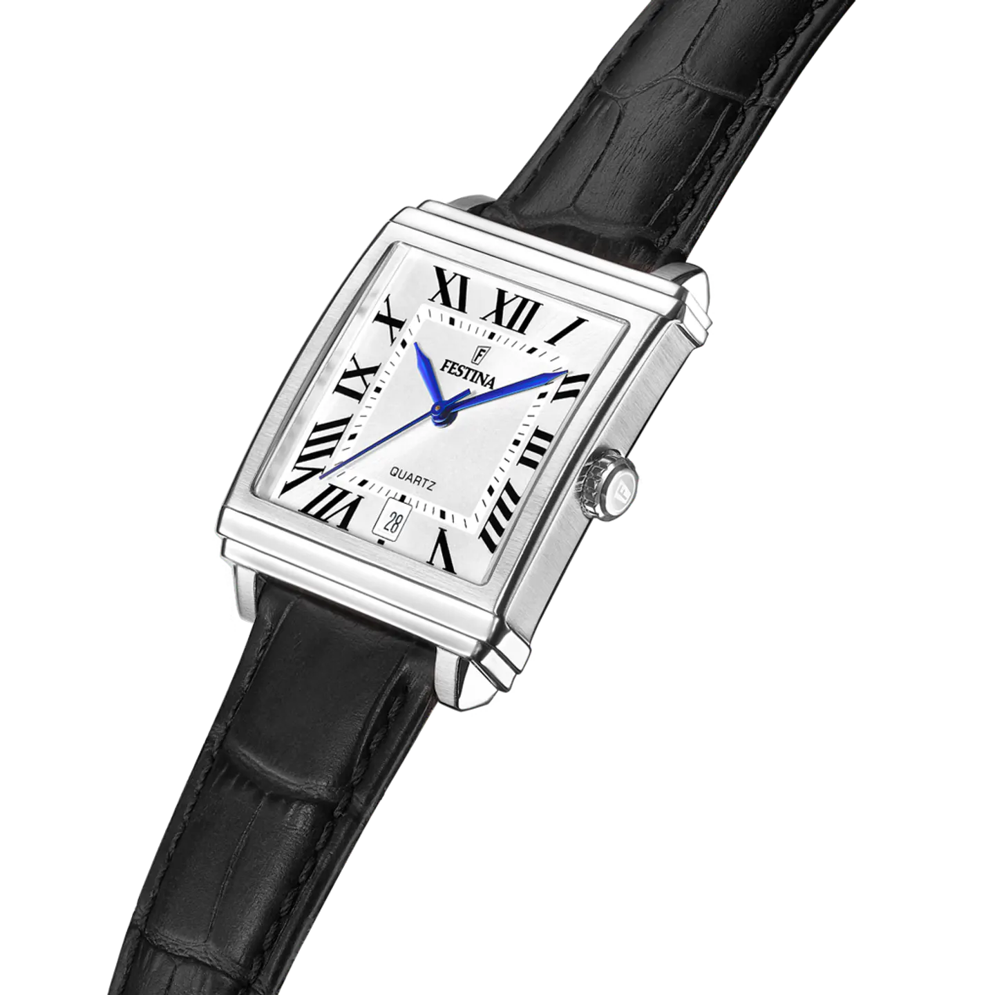 Reloj Hombre Cuero Tipo Cartier Festina 20681-1 2