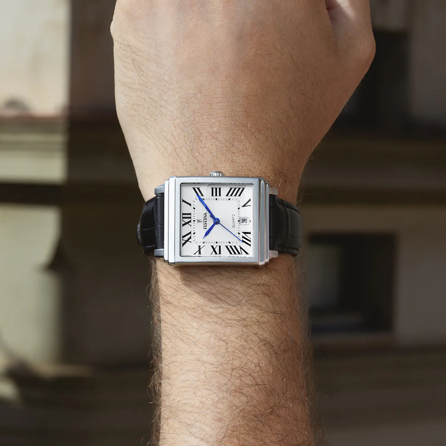 Reloj Hombre Cuero Tipo Cartier Festina 20681-1 3