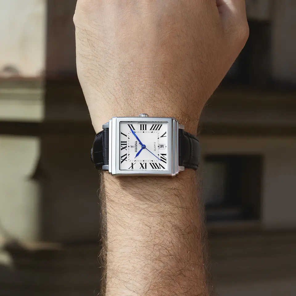 Reloj Hombre Cuero Tipo Cartier Festina 20681-1 3