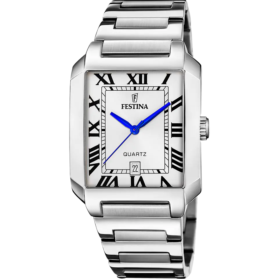 Reloj Hombre Acero Tipo Cartier Festina 20677-1 1