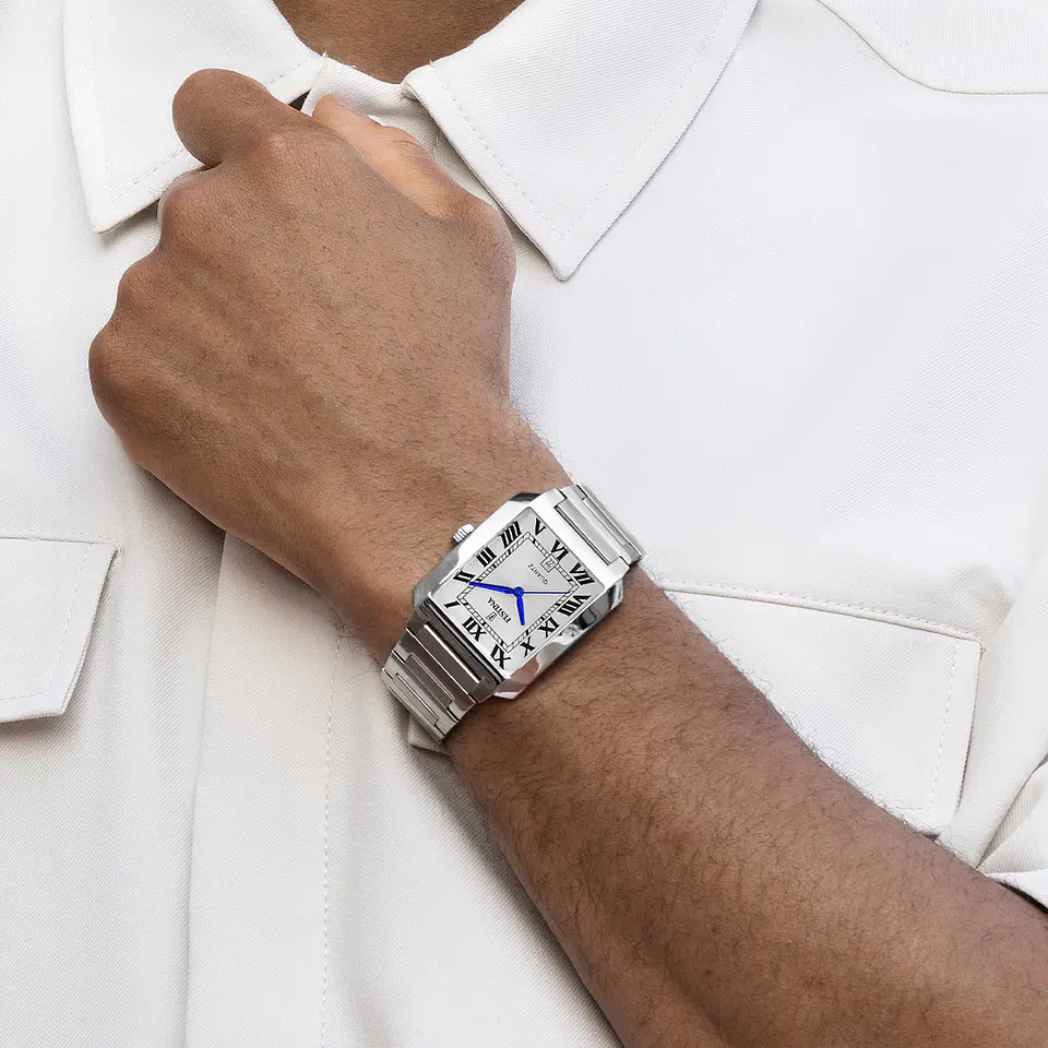 Reloj Hombre Acero Tipo Cartier Festina 20677-1 4