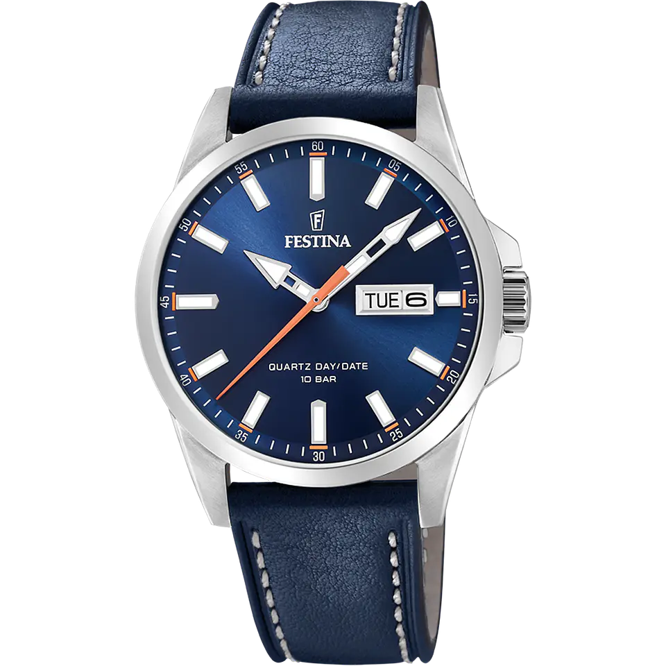 Reloj Hombre Cuero Doble Calendario Festina 20358-3 1