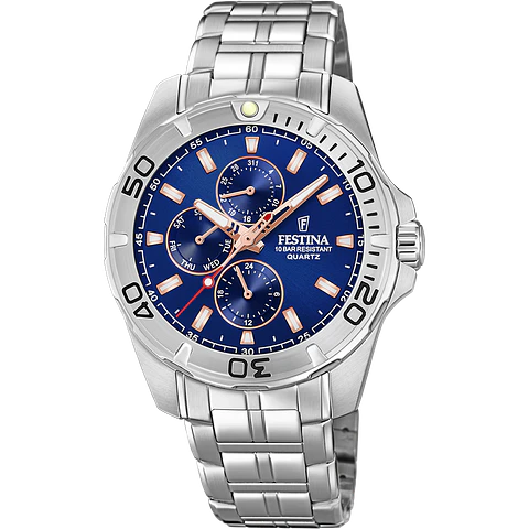 RELOJ HO ACERO MULTICALENDARIO FESTINA 20445-5