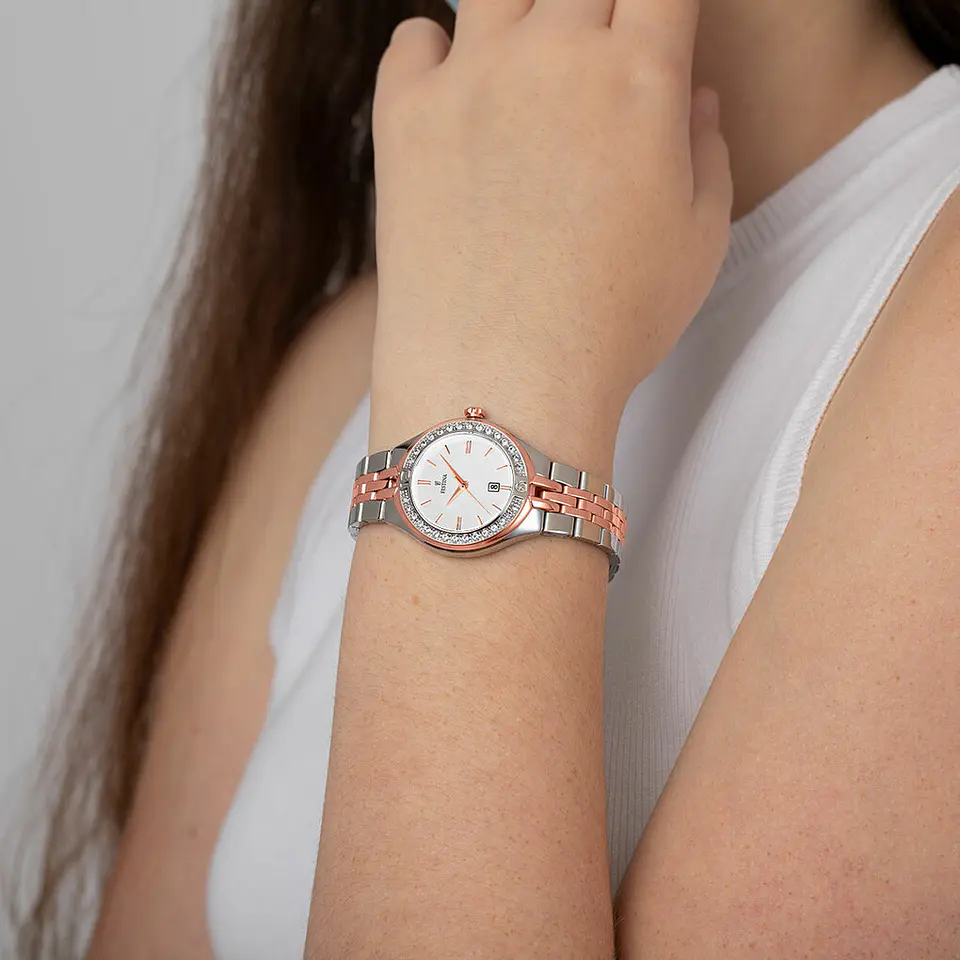 Reloj Mujer Bicolor Zircones Festina 16868-2 3