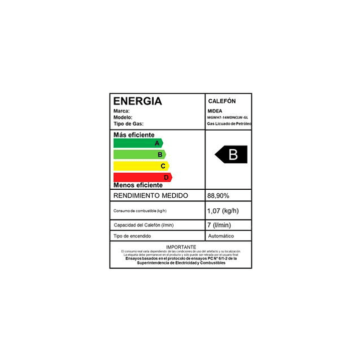 CALEFON 7L TN GL MIDEA MGWH7-14MDNCLW-GL 8