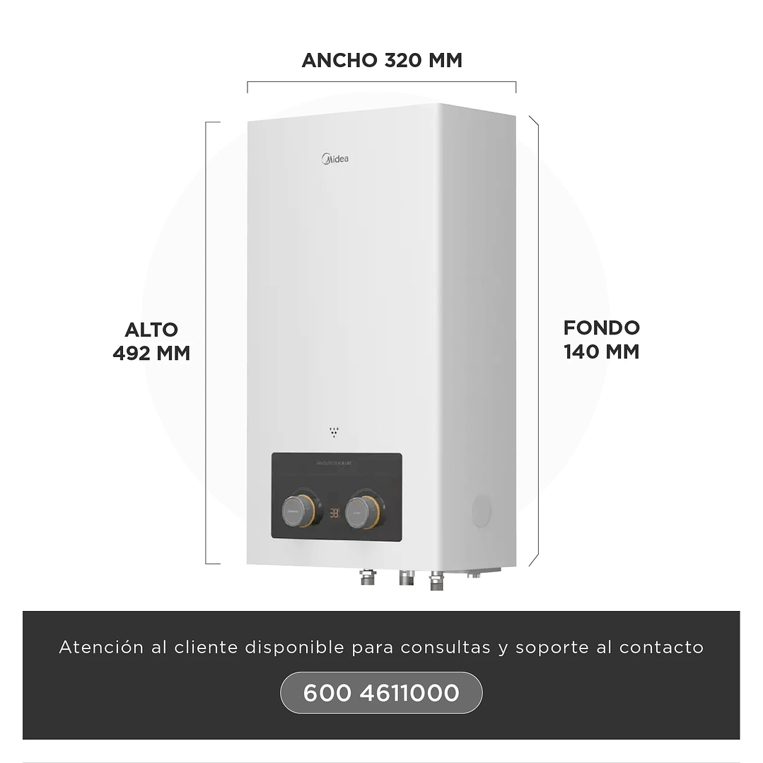 CALEFON 5L TN GL MIDEA MGWH5-10MDNCLW-GL 2