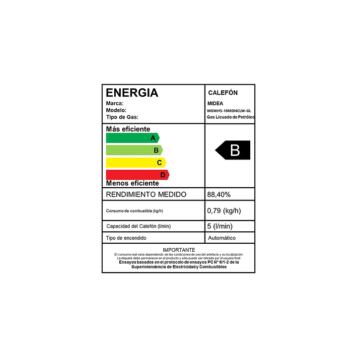 CALEFON 5L TN GL MIDEA MGWH5-10MDNCLW-GL 7