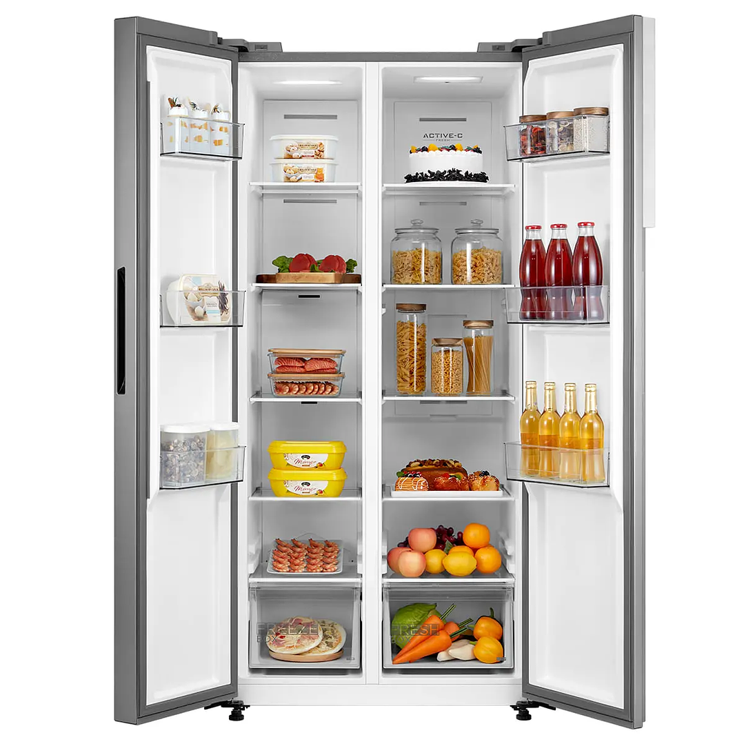 REFRIG. SIDE BY SIDE N/FROST 442L SILVER MIDEA MDRS619FGE50 2