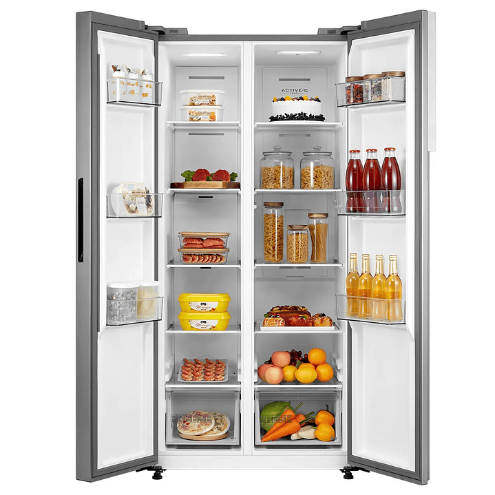 REFRIG. SIDE BY SIDE N/FROST 442L SILVER MIDEA MDRS619FGE50 2