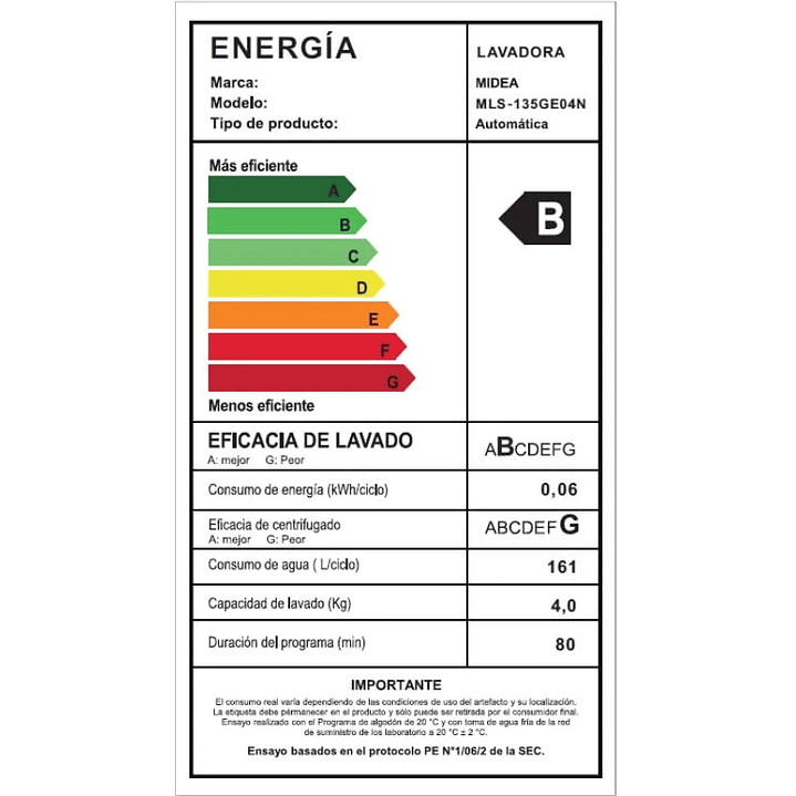 LAVADORA AUT 13.5KG C/SUP MIDEA MLS-135GE04N 7