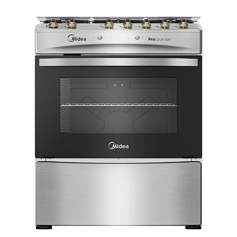 COCINA GAS 5Q INOX MIDEA MCG-5QPI30NS