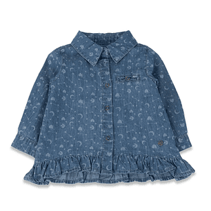BLUSA (BA) M/L CHAMBRAY WINTER PILLIN PVZ706-24 DENIM 3 MESES