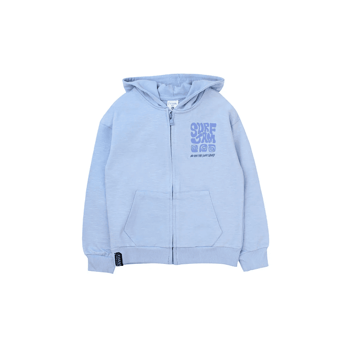 POLERON (LA) FULL CIERRE C/G TEJIDO FICCUS 2320557 CELESTE 16 1