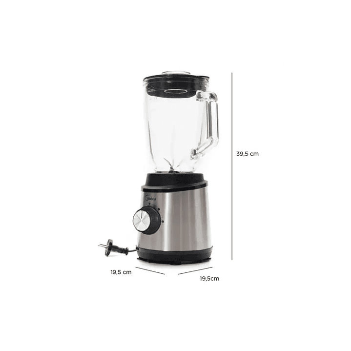 LICUADORA 1,5LT 800W INOX MIDEA MJ-BL6006W 2