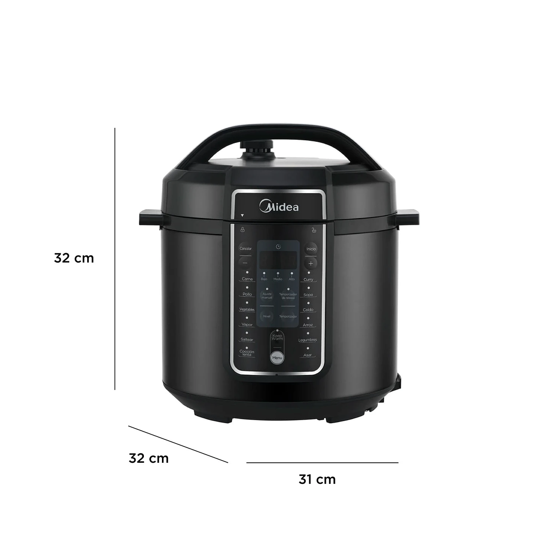 OLLA A PRESION 6L BLACK MIDEA MY-PC6007B 3