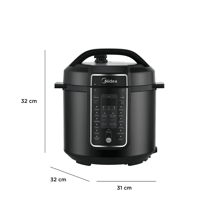 OLLA A PRESION 6L BLACK MIDEA MY-PC6007B 3