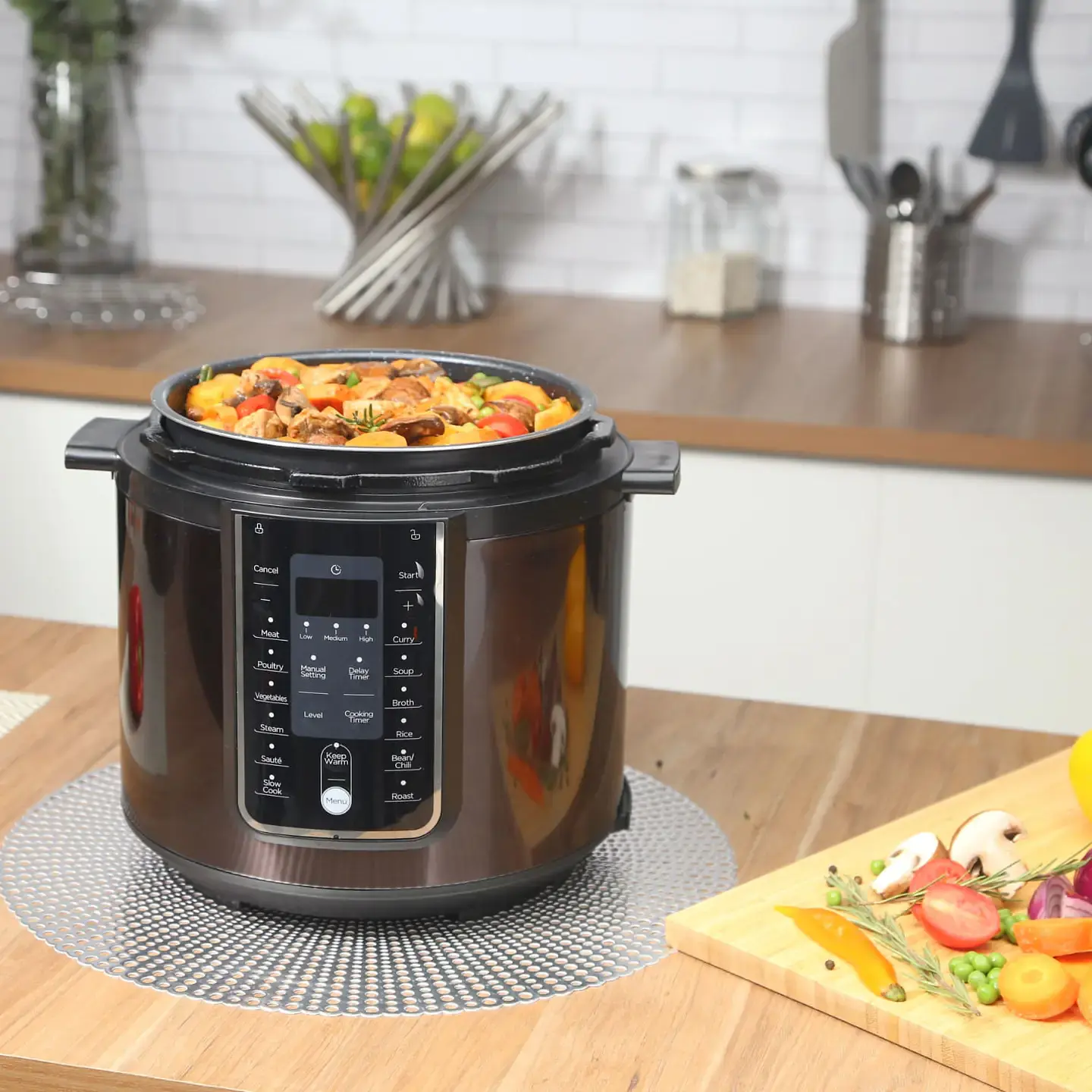Olla A Presion 6L Black Midea My-Pc6007B 6