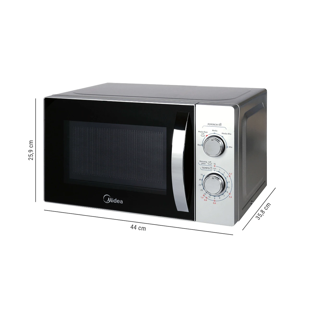 HORNO MICROONDA 20 LTS MECANICO MIDEA MMP-20NCJ9 2