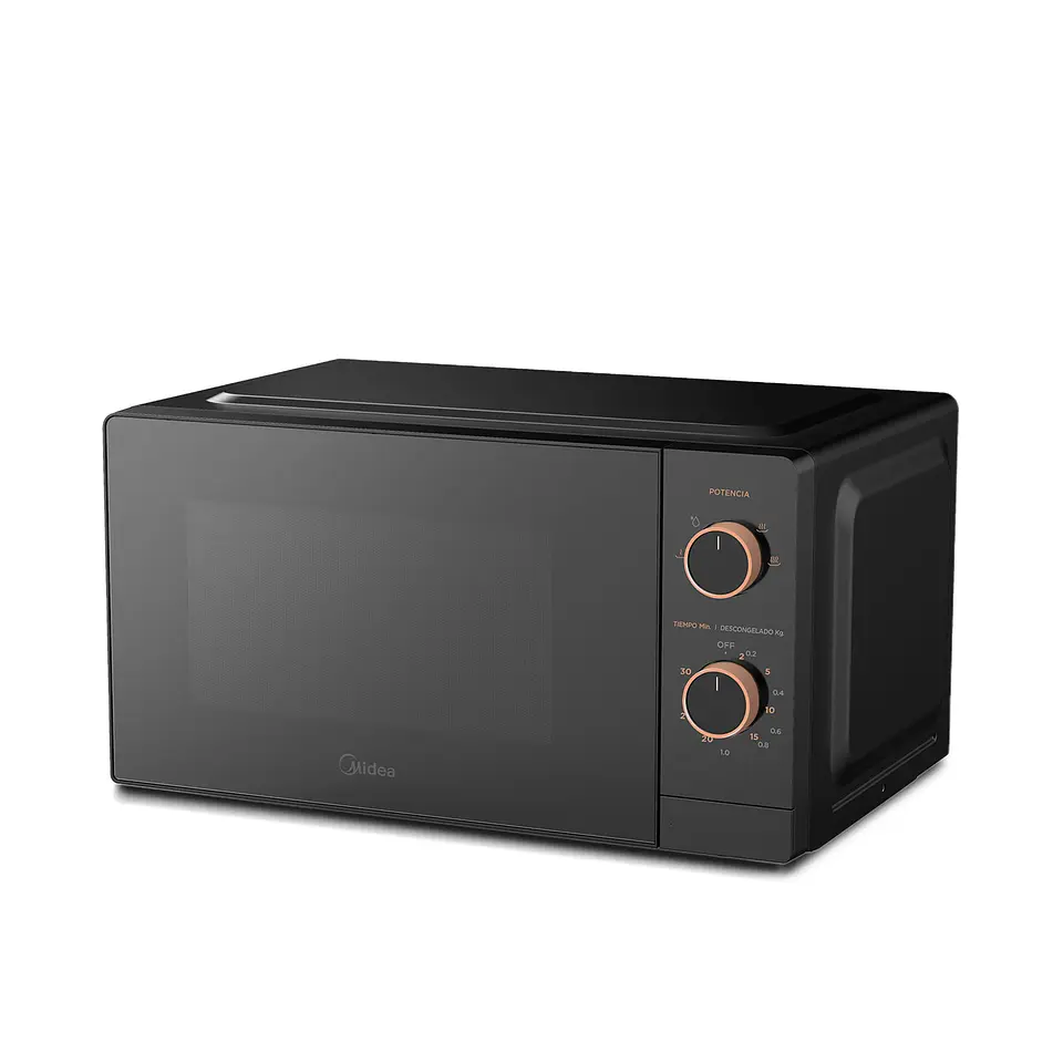 Horno Microonda 20Lt Mecanico Negro Midea Mmp-20M711 4