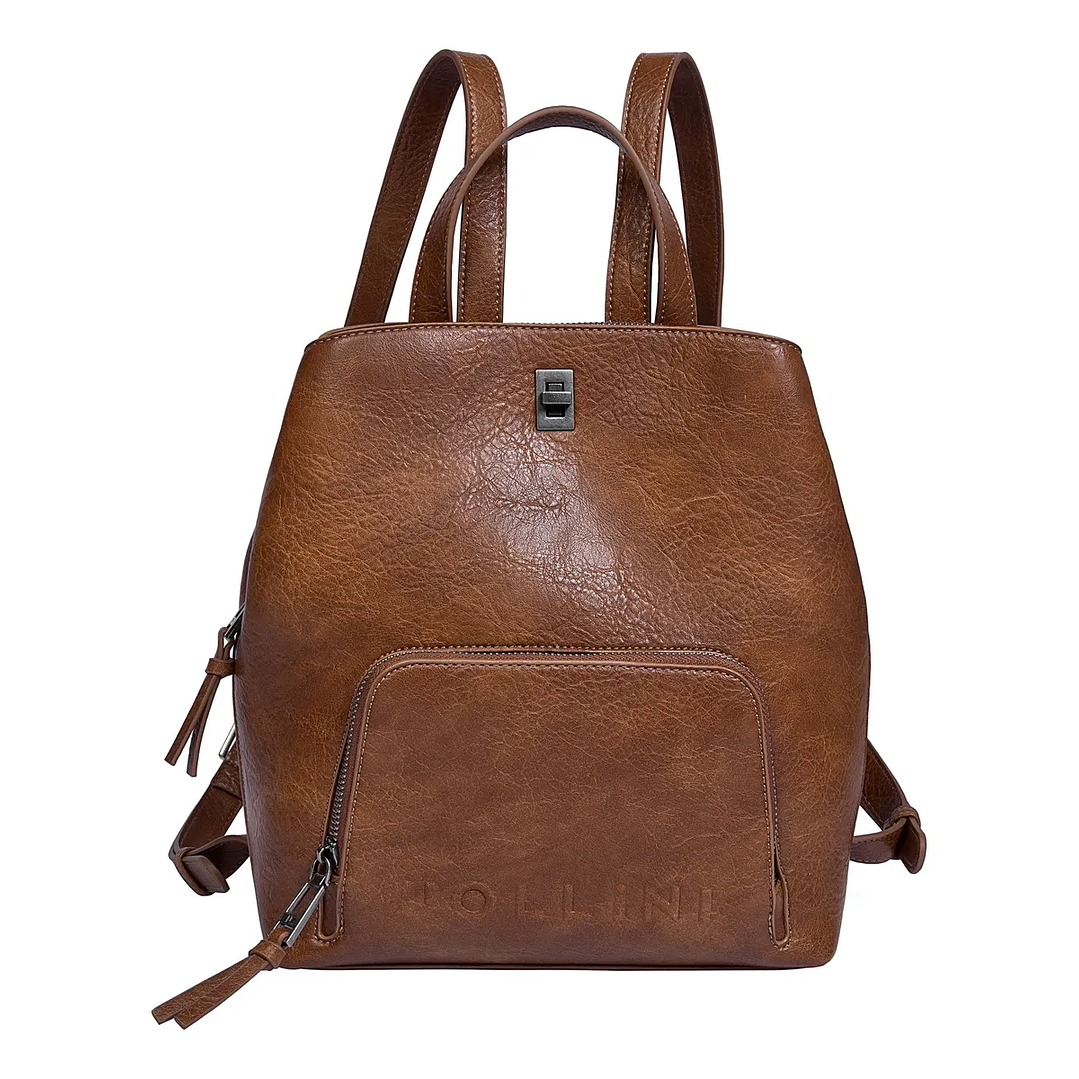 MOCHILA MUJER PU ROMOLO POLLINI PC741PUA2200A00 CAMEL  1