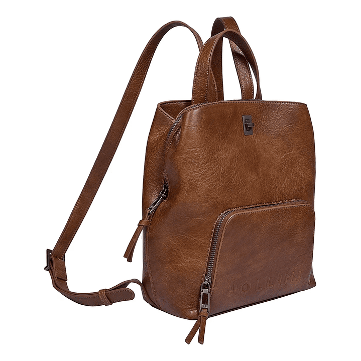 MOCHILA MUJER PU ROMOLO POLLINI PC741PUA2200A00 CAMEL  3