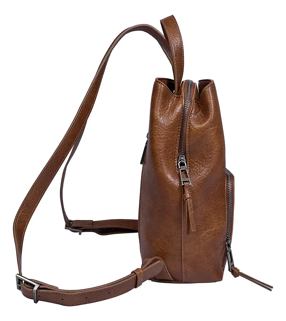 Mochila Mujer Pu Romolo Pollini Pc741Pua2200A00 Camel  4