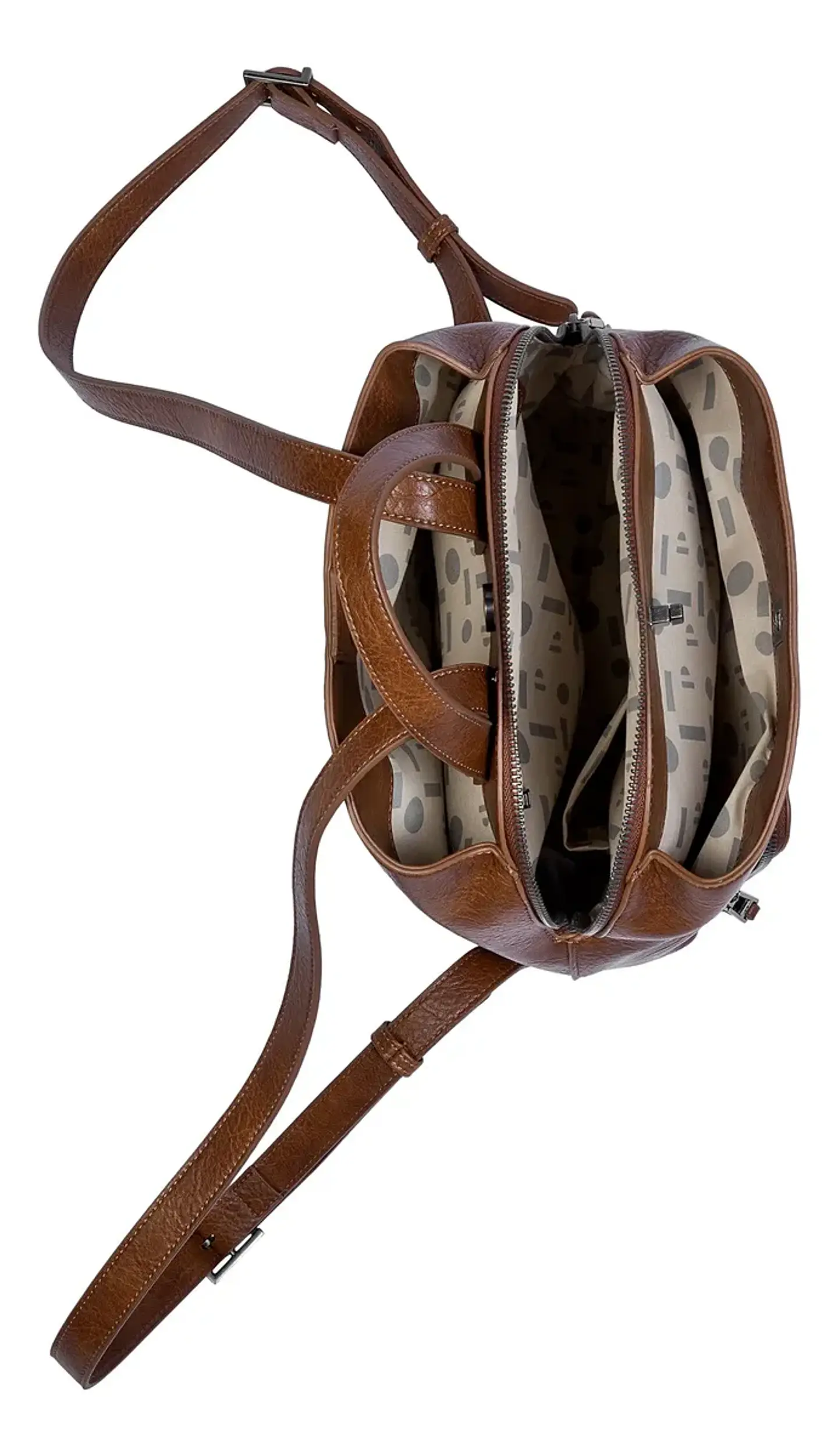 Mochila Mujer Pu Romolo Pollini Pc741Pua2200A00 Camel  5