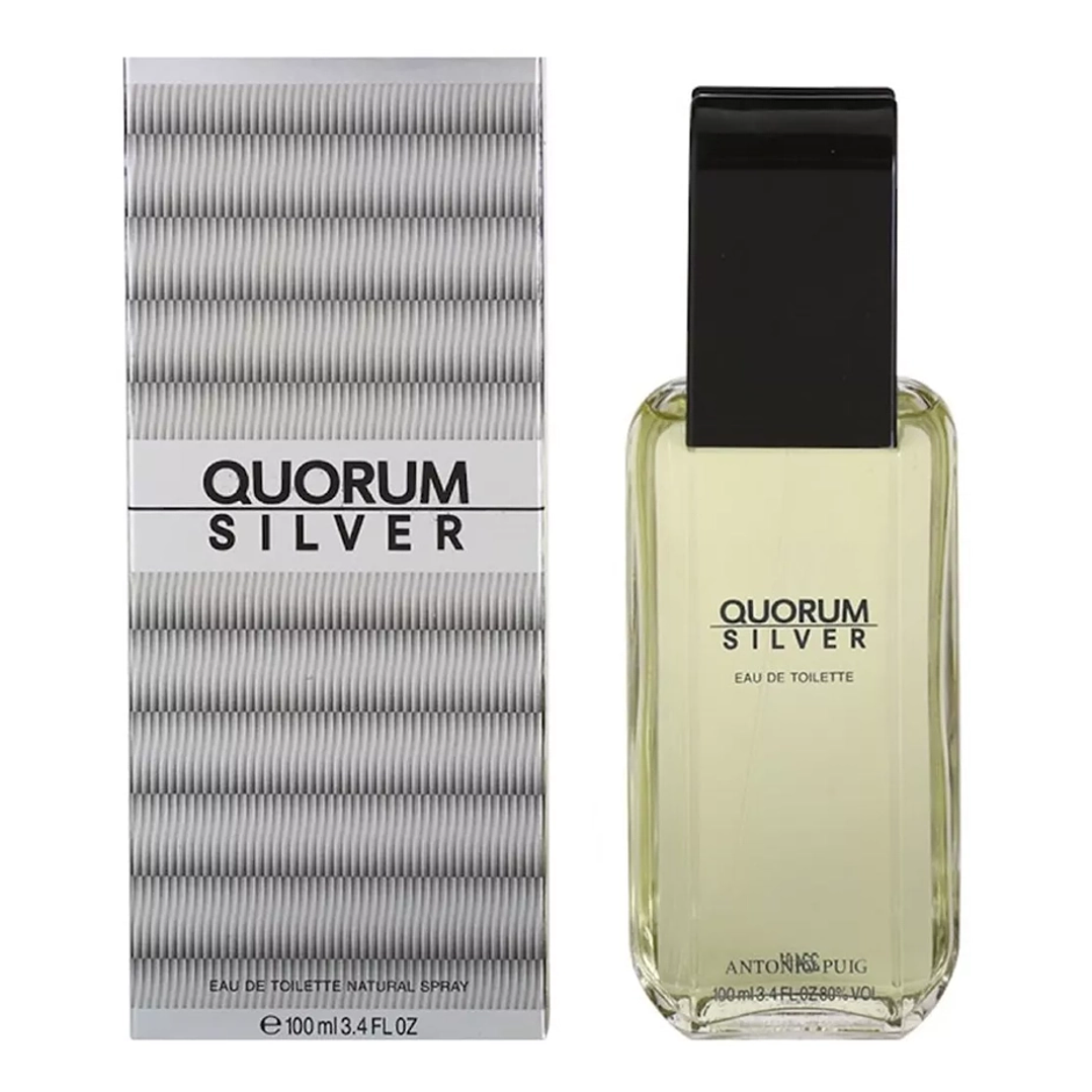 QUORUM SILVER EDT 100ML VAP (HO) QUORUM ILM 066PERF251 S/C S/T 1