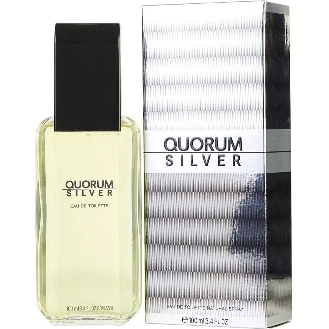 QUORUM SILVER EDT 100ML VAP (HO) QUORUM ILM 066PERF251 S/C S/T 2