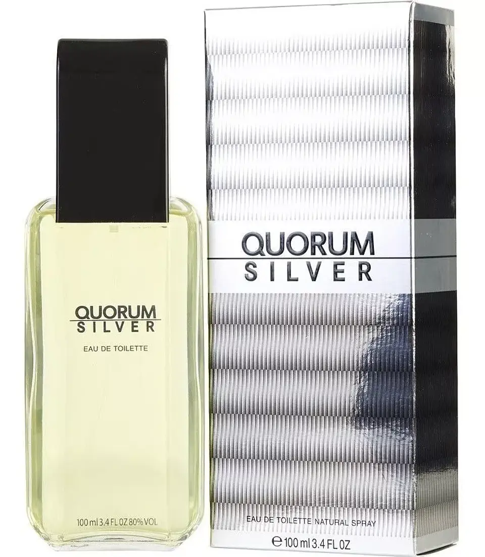 QUORUM SILVER EDT 100ML VAP (HO) QUORUM ILM 066PERF251 S/C S/T 2