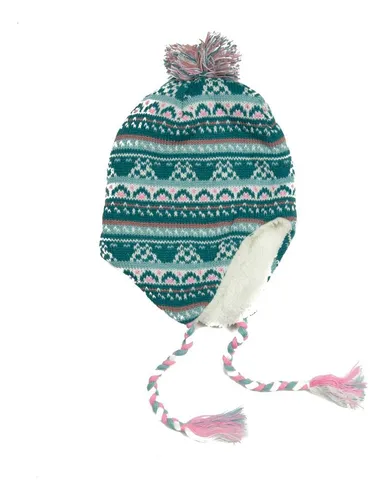 Gorro (Ba) Con Orejera Y Pompom Pillin Pav916 Turqueza 46