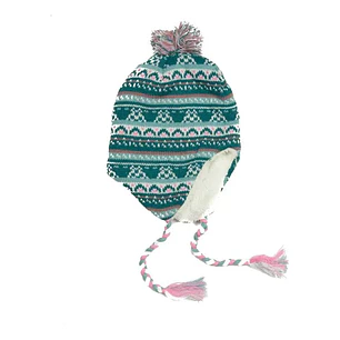 GORRO (BA) CON OREJERA Y POMPOM PILLIN PAV916 TURQUEZA 46