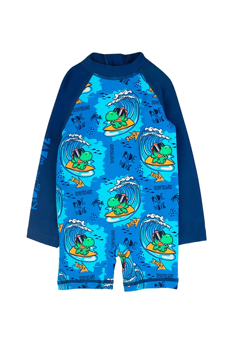 Traje De Baño (Ba) Est. Go Ficcus 2410221 Azul 12-18 Meses