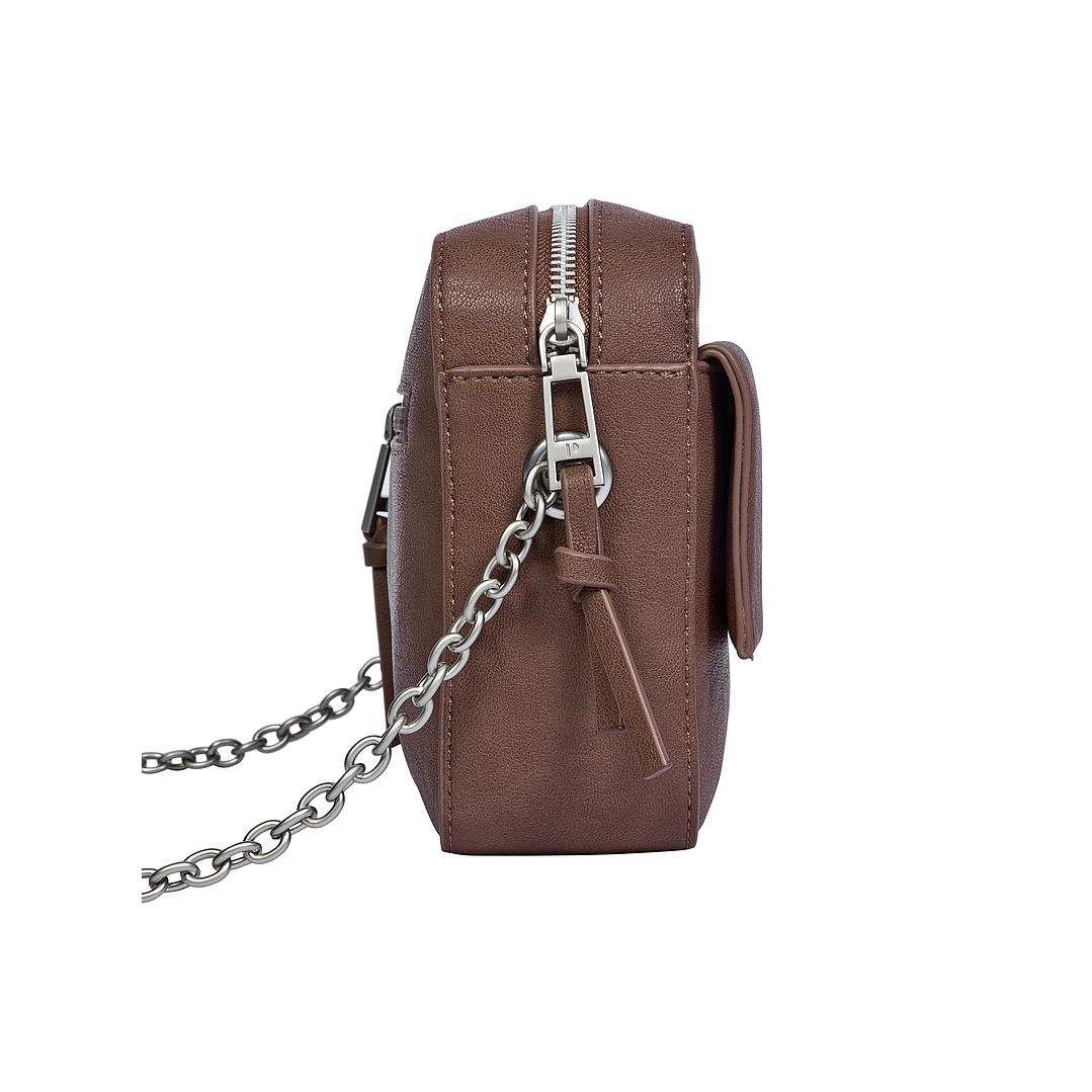 CARTERA (MU) BANDOLERA PUGLIA POLLINI PC861PUA7500A00 CHOCOLATE S/T 3