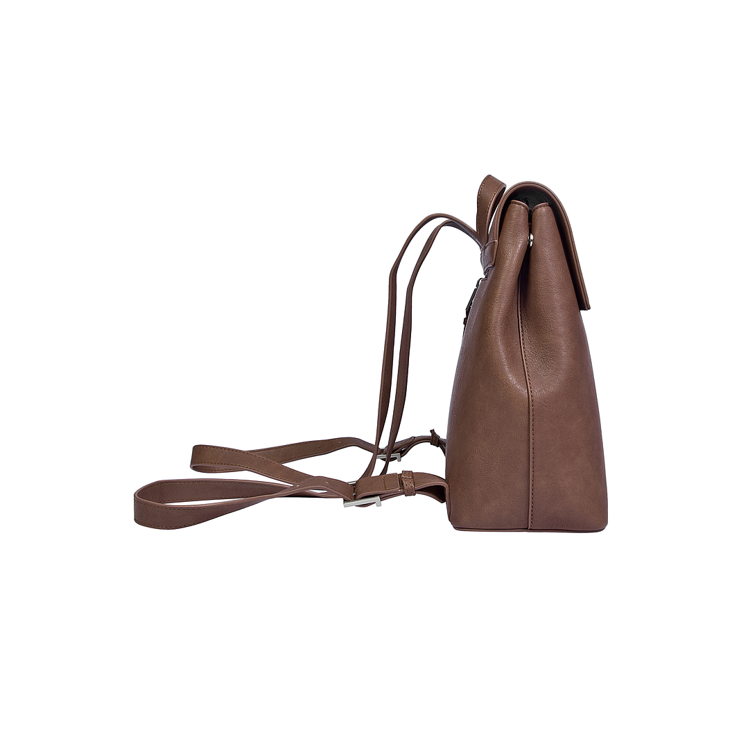 MOCHILA (MU) PU PUGLIA POLLINI PC841PUA7500A00 CHOCOLATE S/T 3