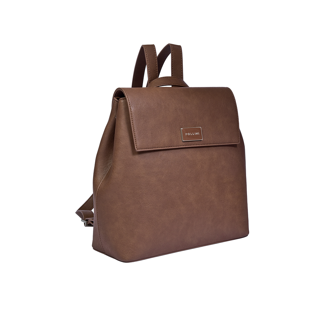 MOCHILA (MU) PU PUGLIA POLLINI PC841PUA7500A00 CHOCOLATE S/T 1