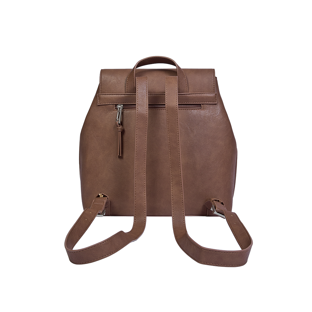 MOCHILA (MU) PU PUGLIA POLLINI PC841PUA7500A00 CHOCOLATE S/T 5
