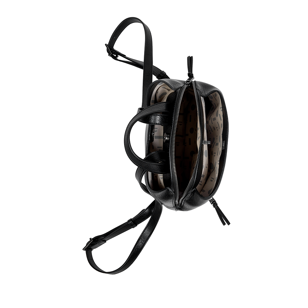 MOCHILA (MU) PU ROMOLO POLLINI PC741PUAHR00A00 NEGRO S/T 2