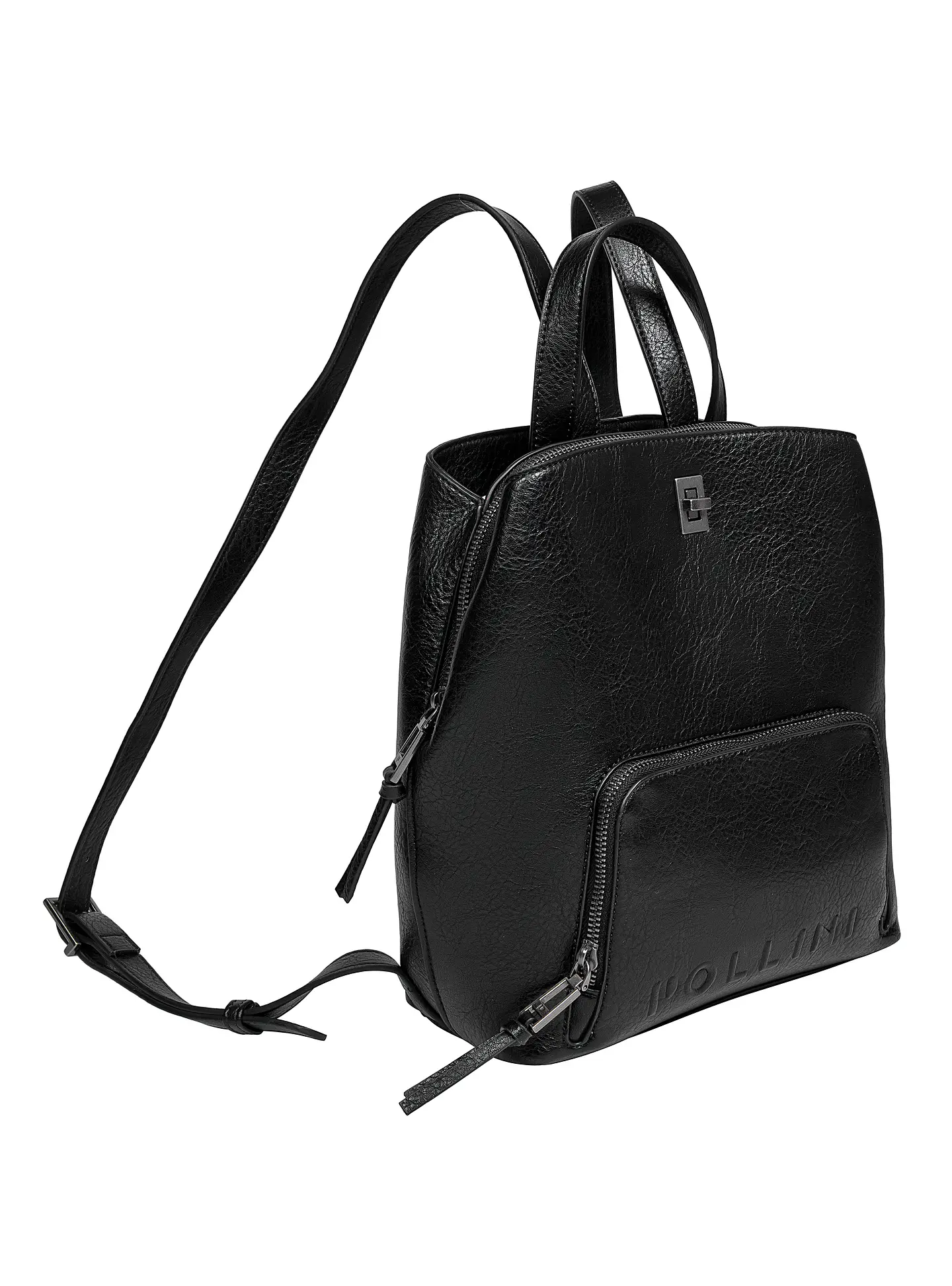 MOCHILA (MU) PU ROMOLO POLLINI PC741PUAHR00A00 NEGRO S/T 1