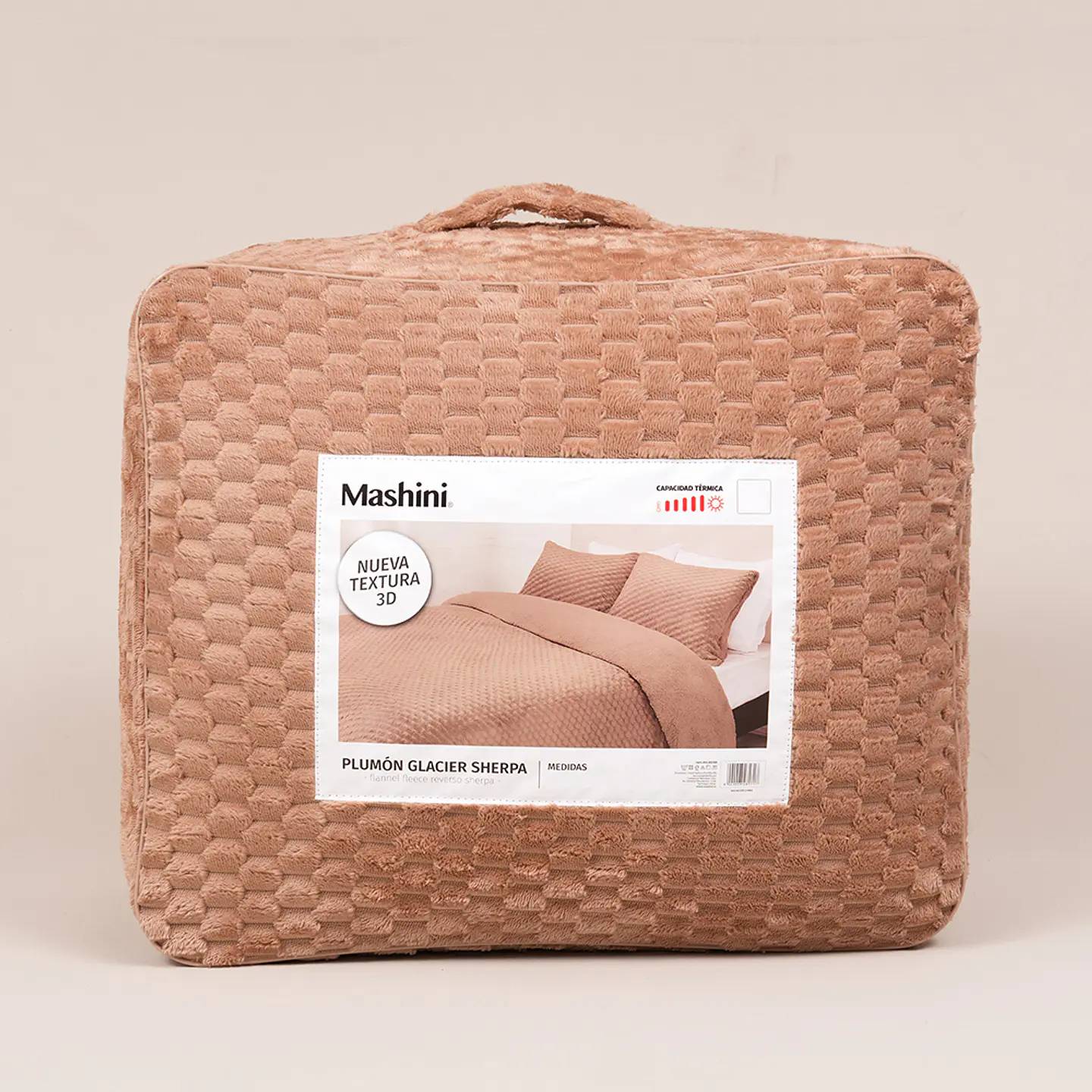 Plumon Flannel Jqd Sherpa 2 P Terracota-P 2